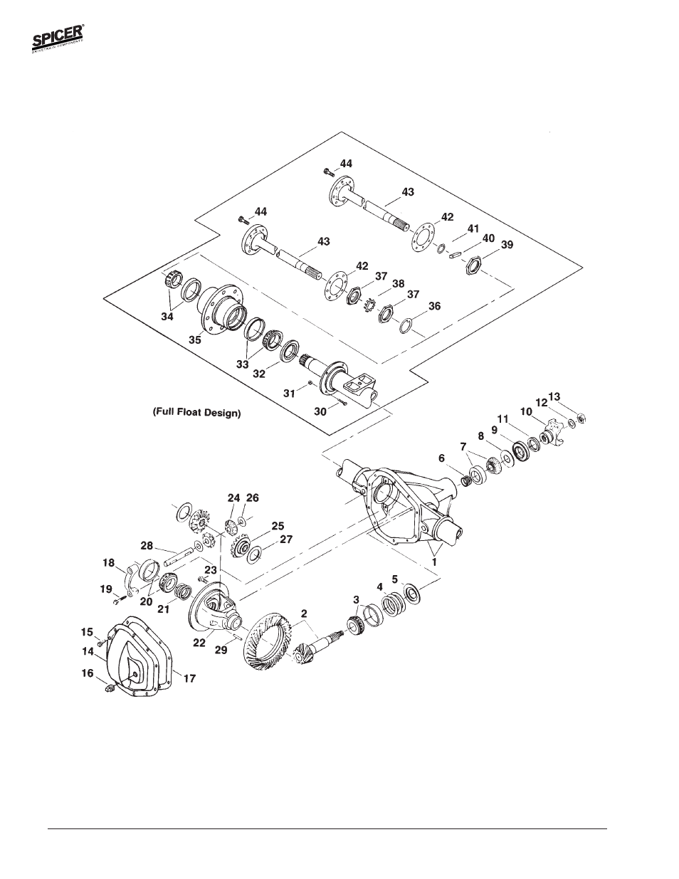 Spicer FRONT AND REAR LIGHT AXLE PARTS, KITS AND APPLICATIONS User Manual | Page 258 / 379