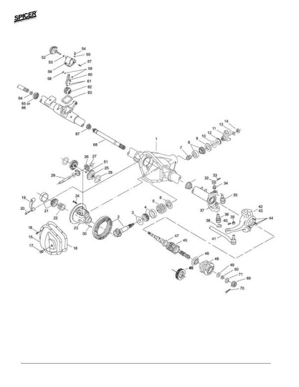 Spicer FRONT AND REAR LIGHT AXLE PARTS, KITS AND APPLICATIONS User Manual | Page 310 / 379