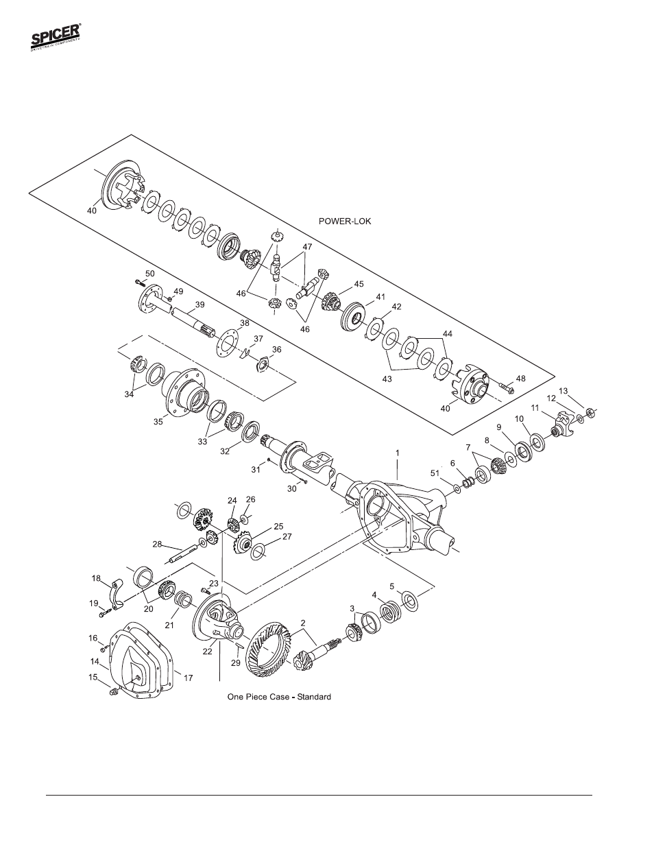 Exploded view | Spicer FRONT AND REAR LIGHT AXLE PARTS, KITS AND APPLICATIONS User Manual | Page 376 / 379