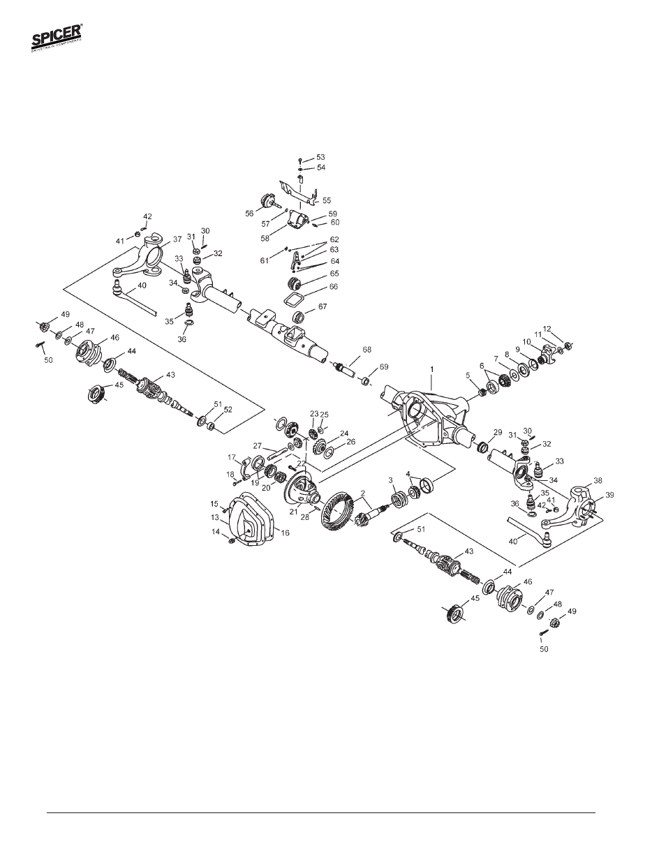 Spicer FRONT AND REAR LIGHT AXLE PARTS, KITS AND APPLICATIONS User Manual | Page 54 / 379