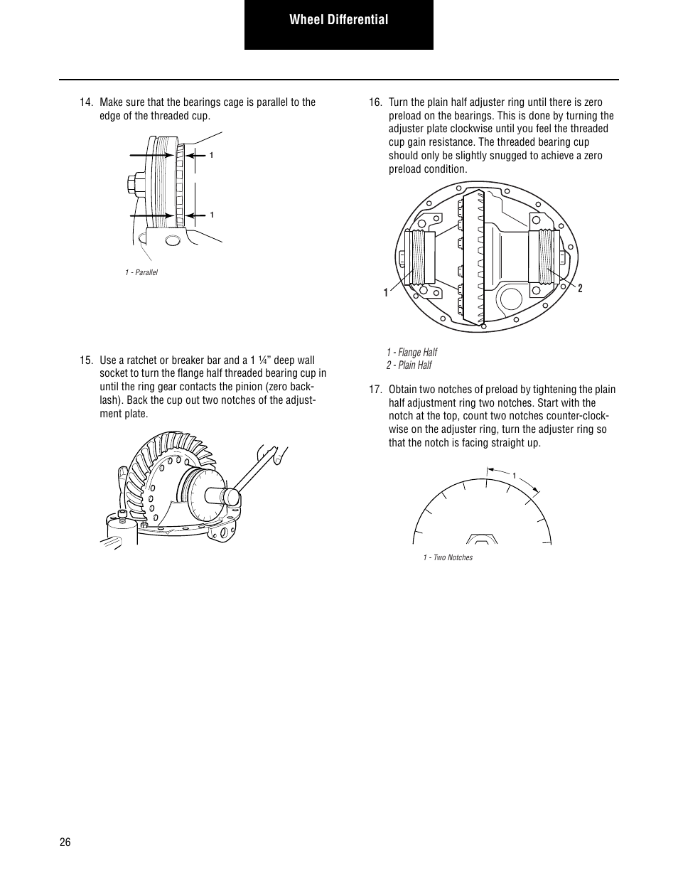Wheel differential | Spicer Convertible Tandem Axles User Manual | Page 32 / 72
