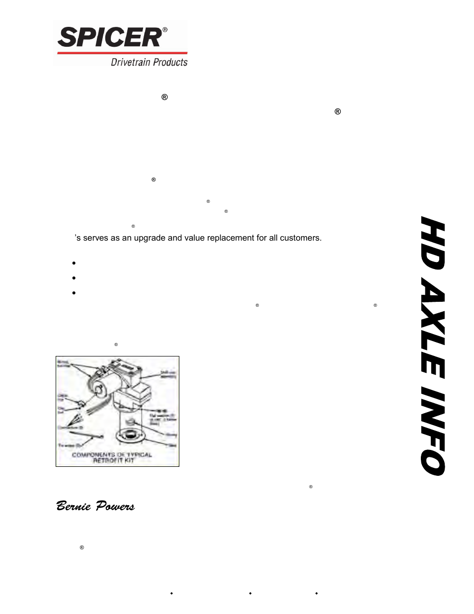Spicer HAXL-PNI-14 User Manual | 1 page