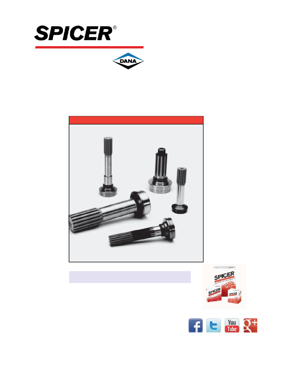 Spicer Driveline Components Catalog - Tube Shafts User Manual | 28 pages