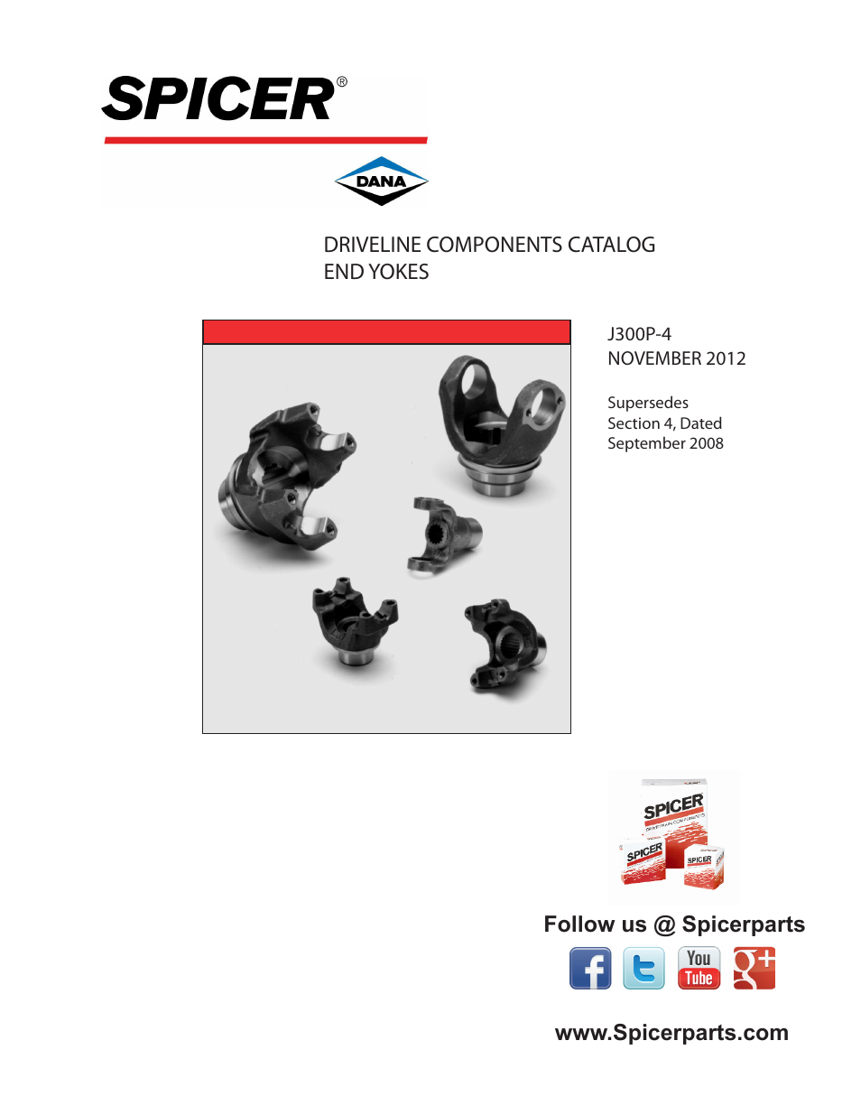 Spicer Driveline Components Catalog - End Yokes User Manual | 94 pages