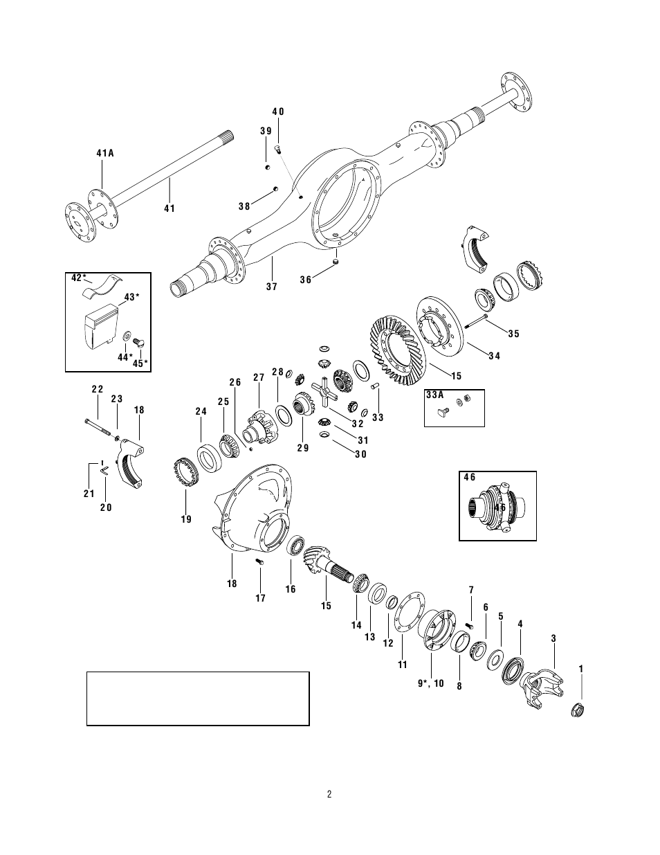 Components | Spicer Drive Axles Illustrated Parts List J175-S, J190-S, J210-S, J220-S, J230-SB, W230-S User Manual | Page 4 / 12