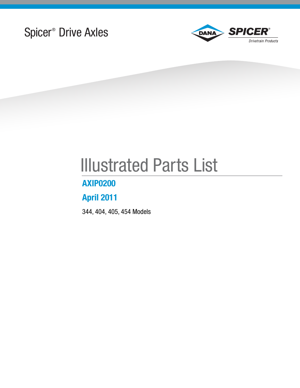 Spicer IPL: 454 Tandem Drive Axle User Manual | 53 pages