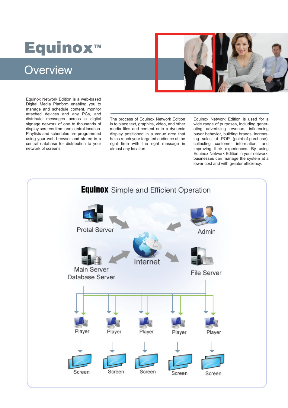 Equinox, Overview | Synergy Digital Equinox Network Edition User Manual | Page 2 / 5