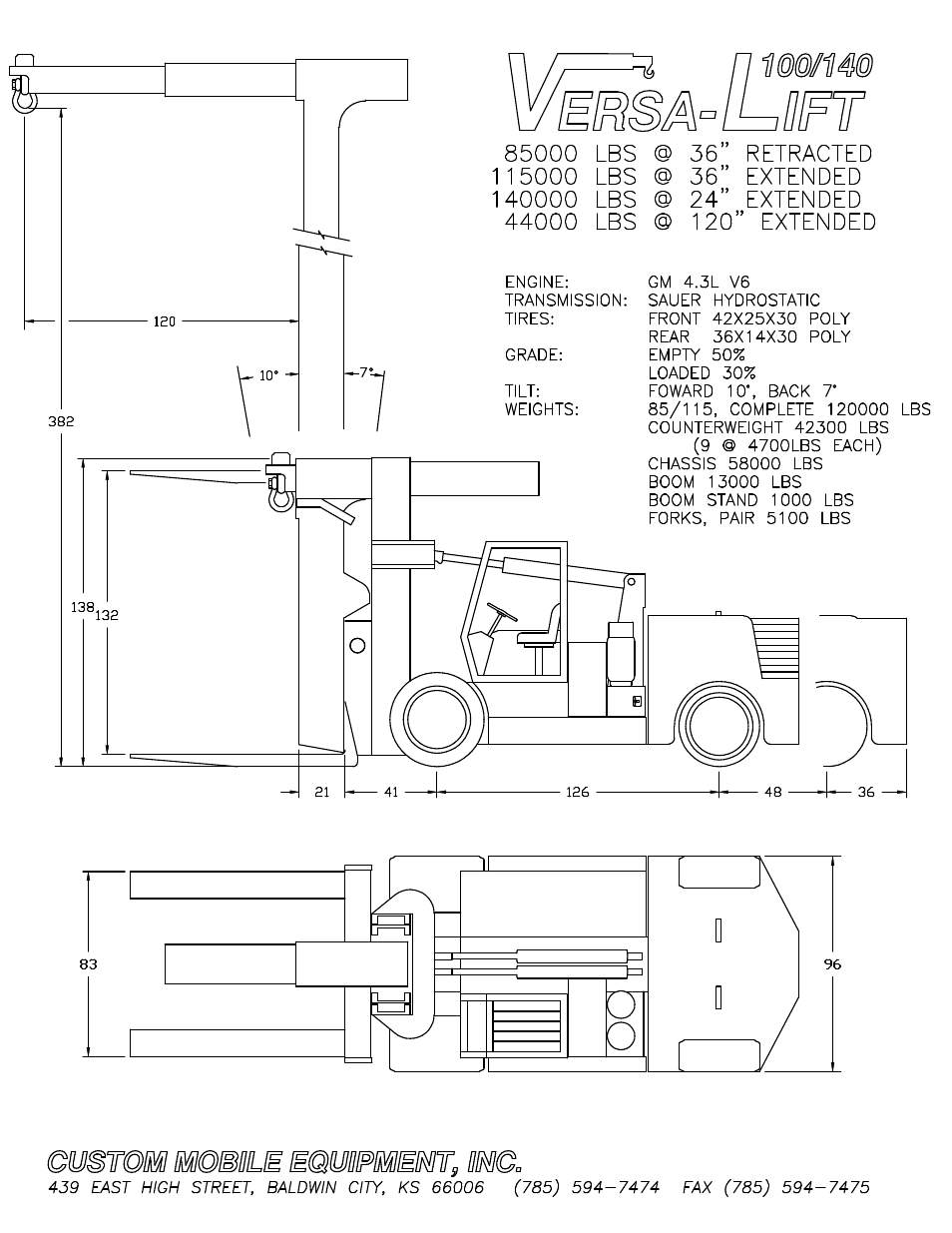 Trade Mark Versa-Lift 100_140 User Manual | 11 pages