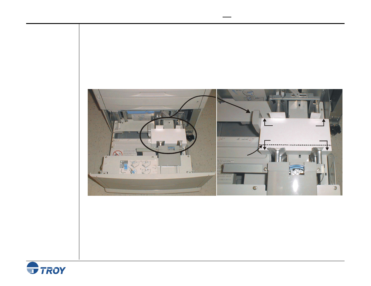 Loading ird paper stock, Loading preprinted ird paper stock, Printer setup guidelines | TROY Group MICR_IRD 9050 Security Printing Solutions User’s Guide User Manual | Page 158 / 160