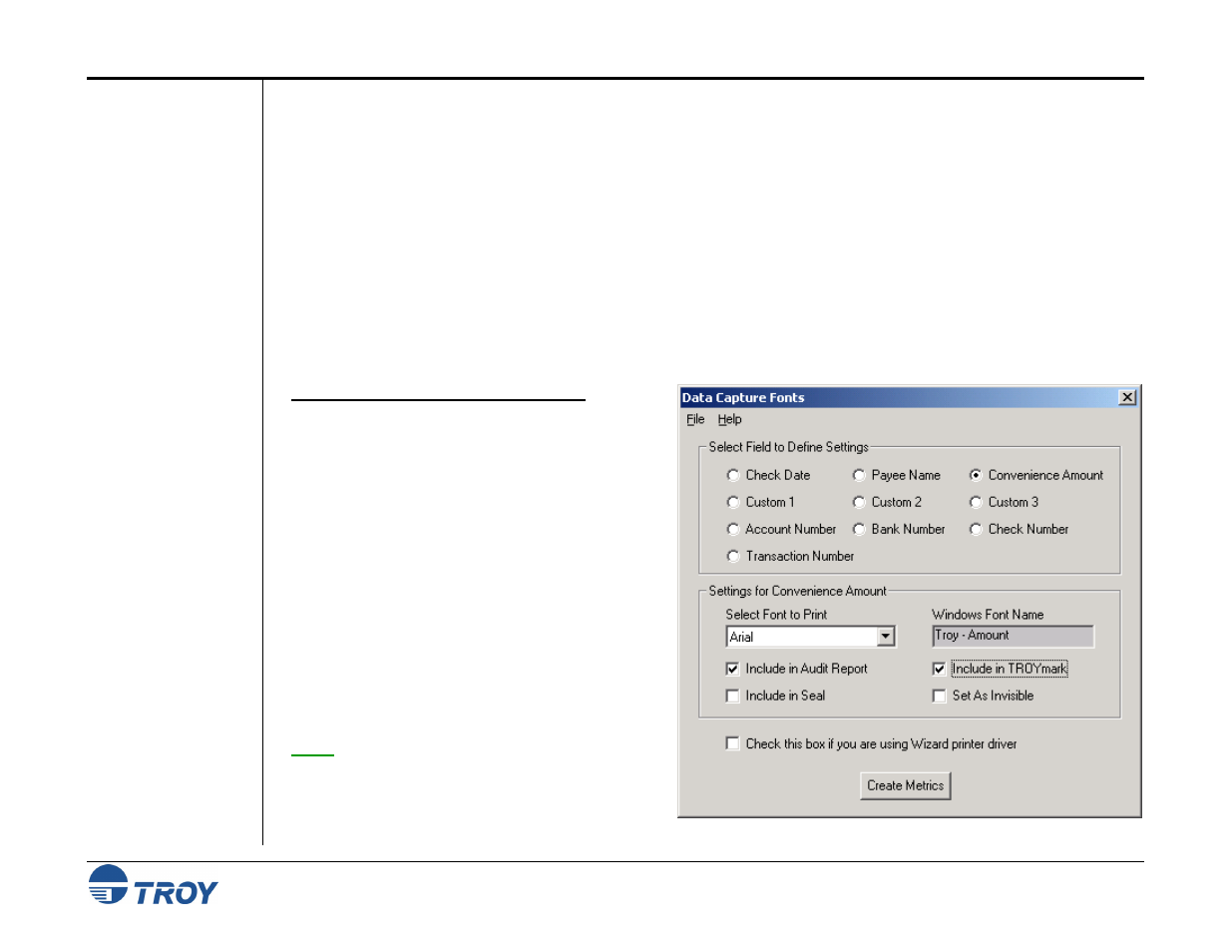 TROY Group MICR_IRD 9050 Security Printing Solutions User’s Guide User Manual | Page 61 / 160