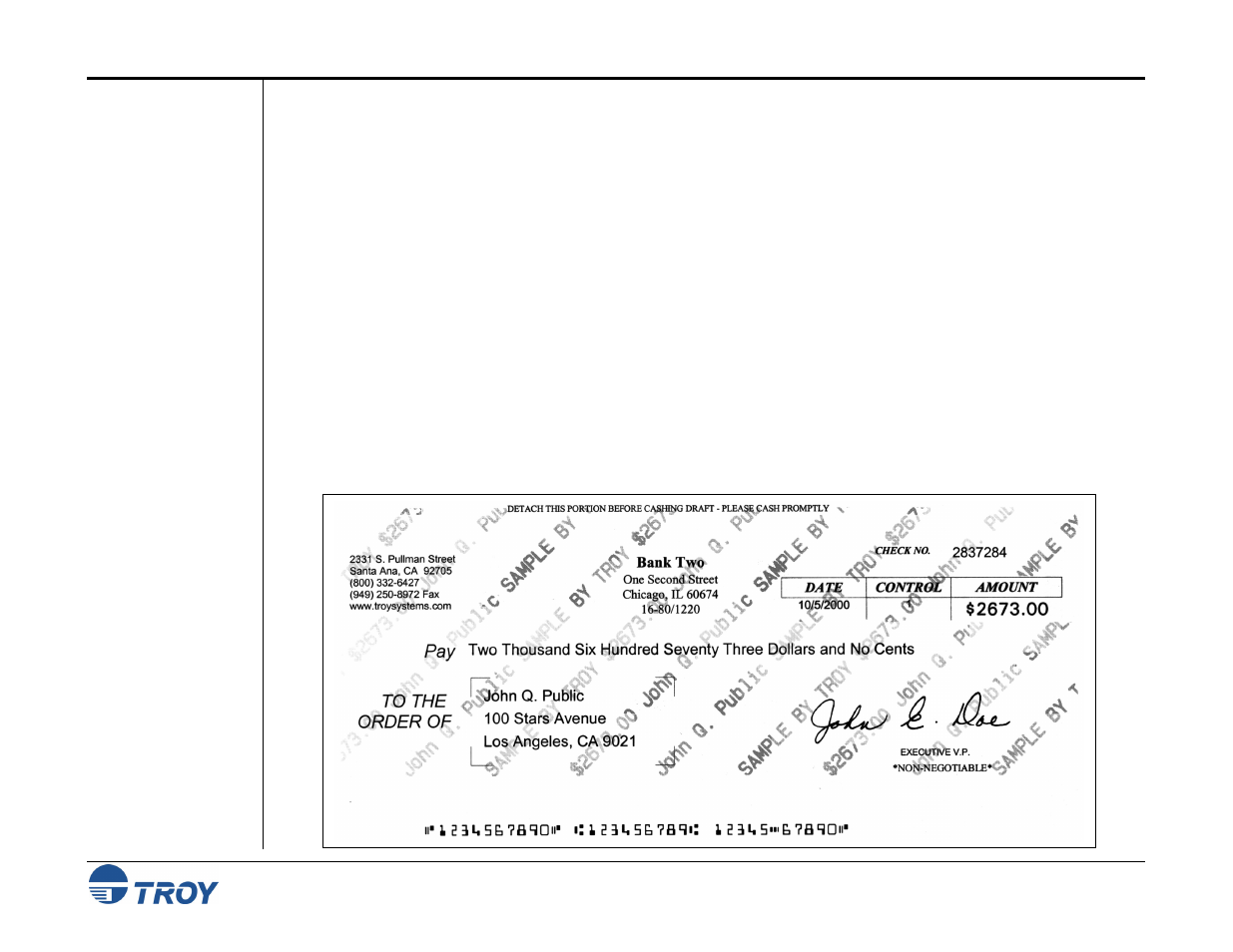 Generating the troymark background pattern | TROY Group MICR_IRD 9050 Security Printing Solutions User’s Guide User Manual | Page 63 / 160