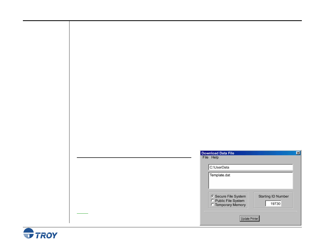 Implementing the secure seal feature | TROY Group MICR_IRD 9050 Security Printing Solutions User’s Guide User Manual | Page 65 / 160