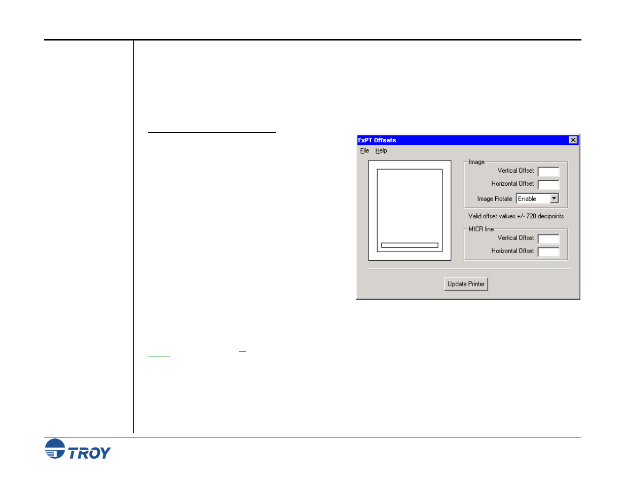 Using the auto-rotate feature | TROY Group MICR_IRD 9050 Security Printing Solutions User’s Guide User Manual | Page 76 / 160