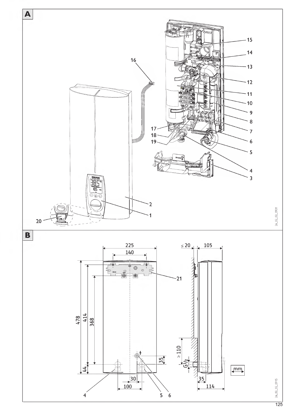 STIEBEL ELTRON DHE 18 SLI 25 A User Manual | Page 125 / 176