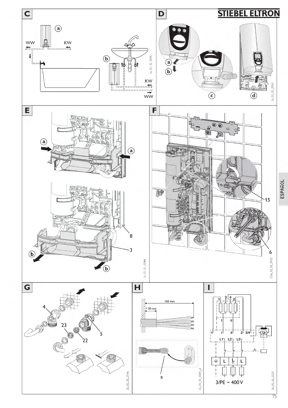 Stiebel eltrori, T t l, Д щ щ | STIEBEL ELTRON DHE 18 SLI 25 A User Manual | Page 75 / 176