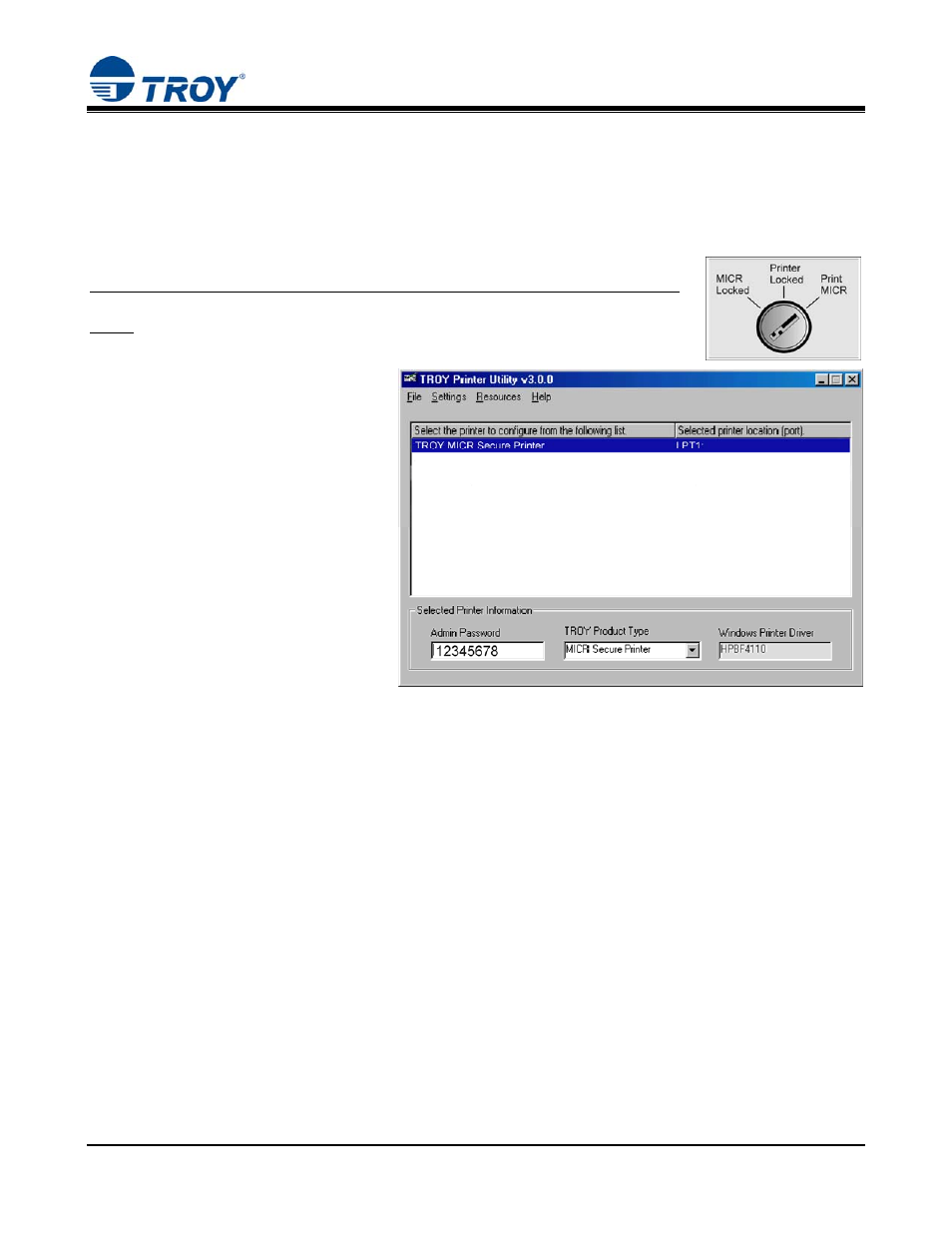 Quick-start guide, Step 5, Page 10 of 13 | Test the troy font support for microsoft, Windows | TROY Group MICR_IRD M600 series Security Printing Solutions Quick-Start Guide User Manual | Page 10 / 13