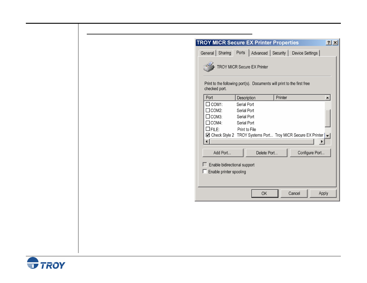 TROY Group MICR_IRD 4300 Security Printing Solutions User’s Guide User Manual | Page 106 / 164