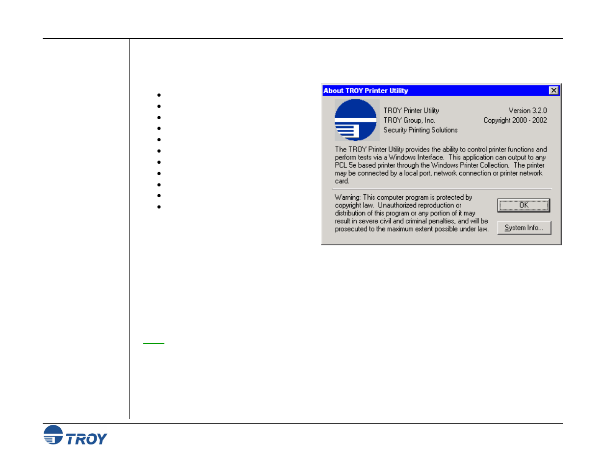 Section 4 - using the troy printer utility, Introduction | TROY Group MICR_IRD 4300 Security Printing Solutions User’s Guide User Manual | Page 46 / 164