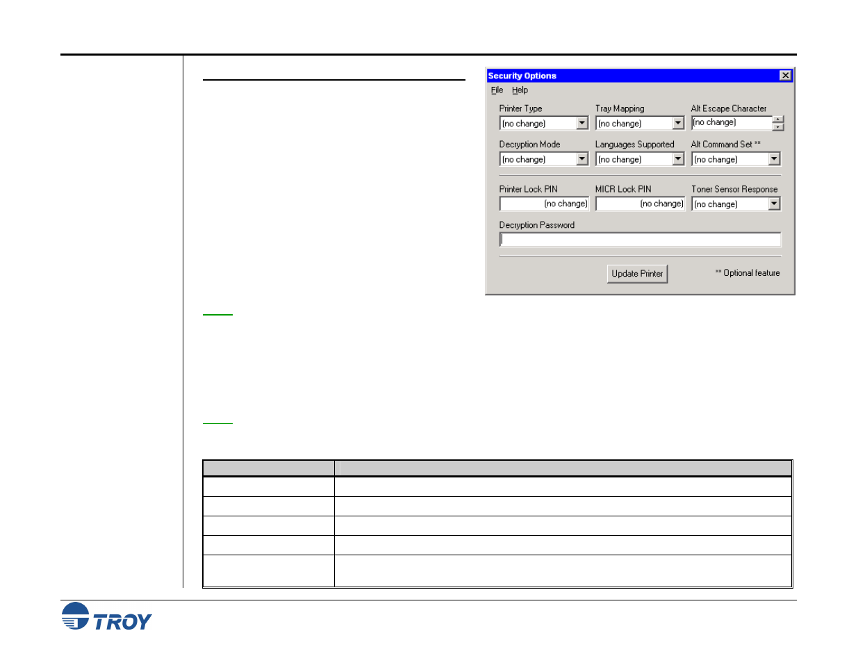 TROY Group MICR_IRD 4300 Security Printing Solutions User’s Guide User Manual | Page 57 / 164