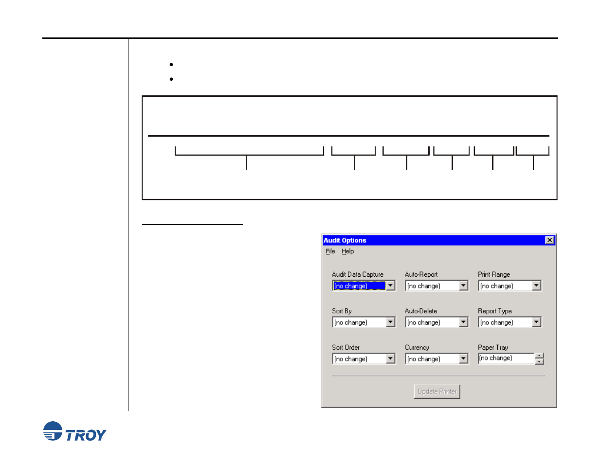 Troy detailed audit report | TROY Group MICR_IRD 4300 Security Printing Solutions User’s Guide User Manual | Page 67 / 164