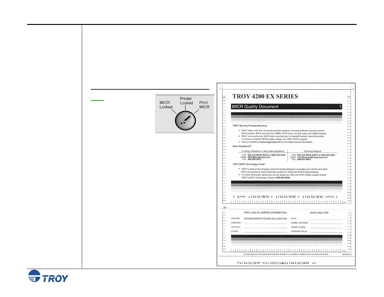 Step 5: check the micr print quality, Step 5 | TROY Group MICR_IRD 4300 Security Printing Solutions User’s Guide User Manual | Page 98 / 164