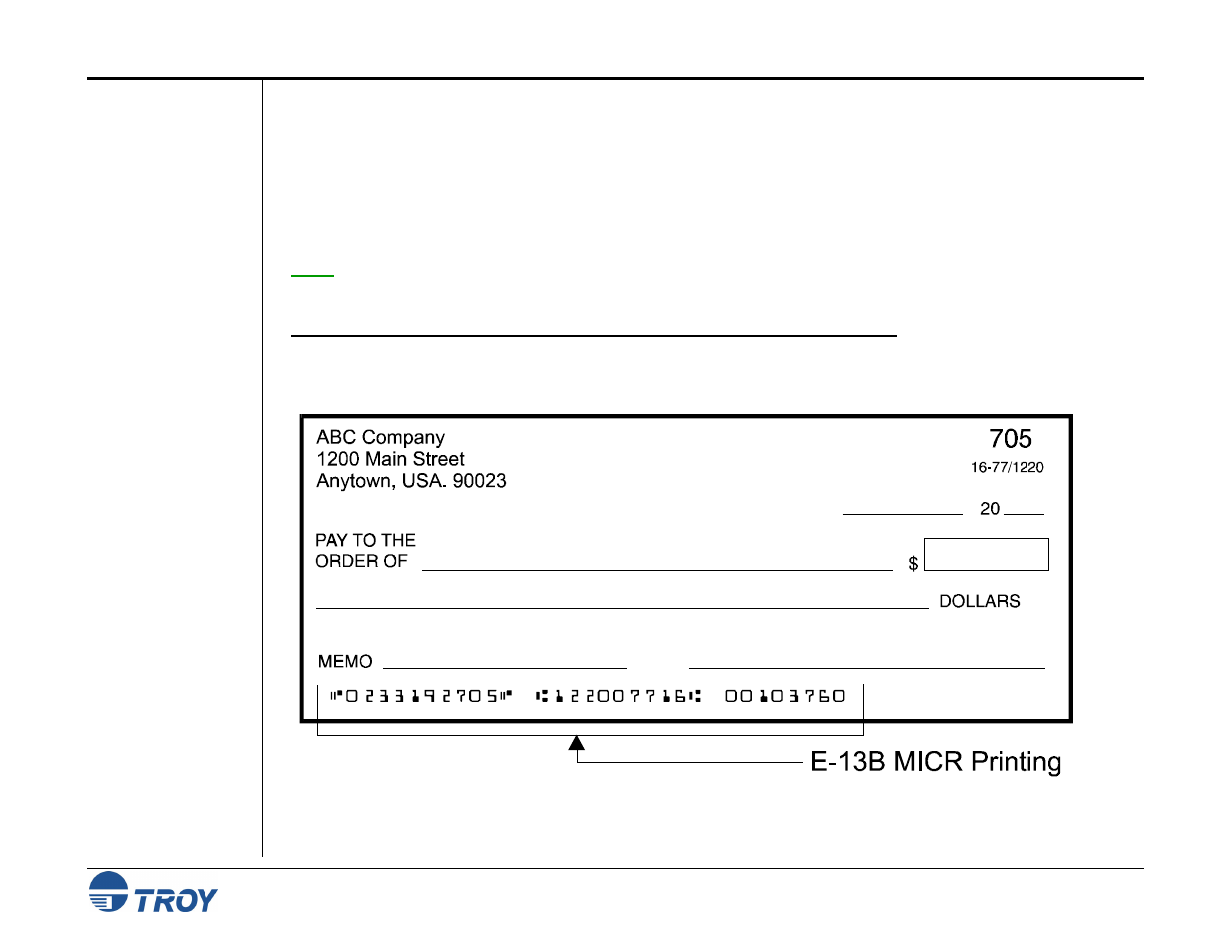 Using the exact positioning technology | TROY Group MICR_IRD 9000 1UP MICR Printing Solutions User’s Guide User Manual | Page 103 / 160