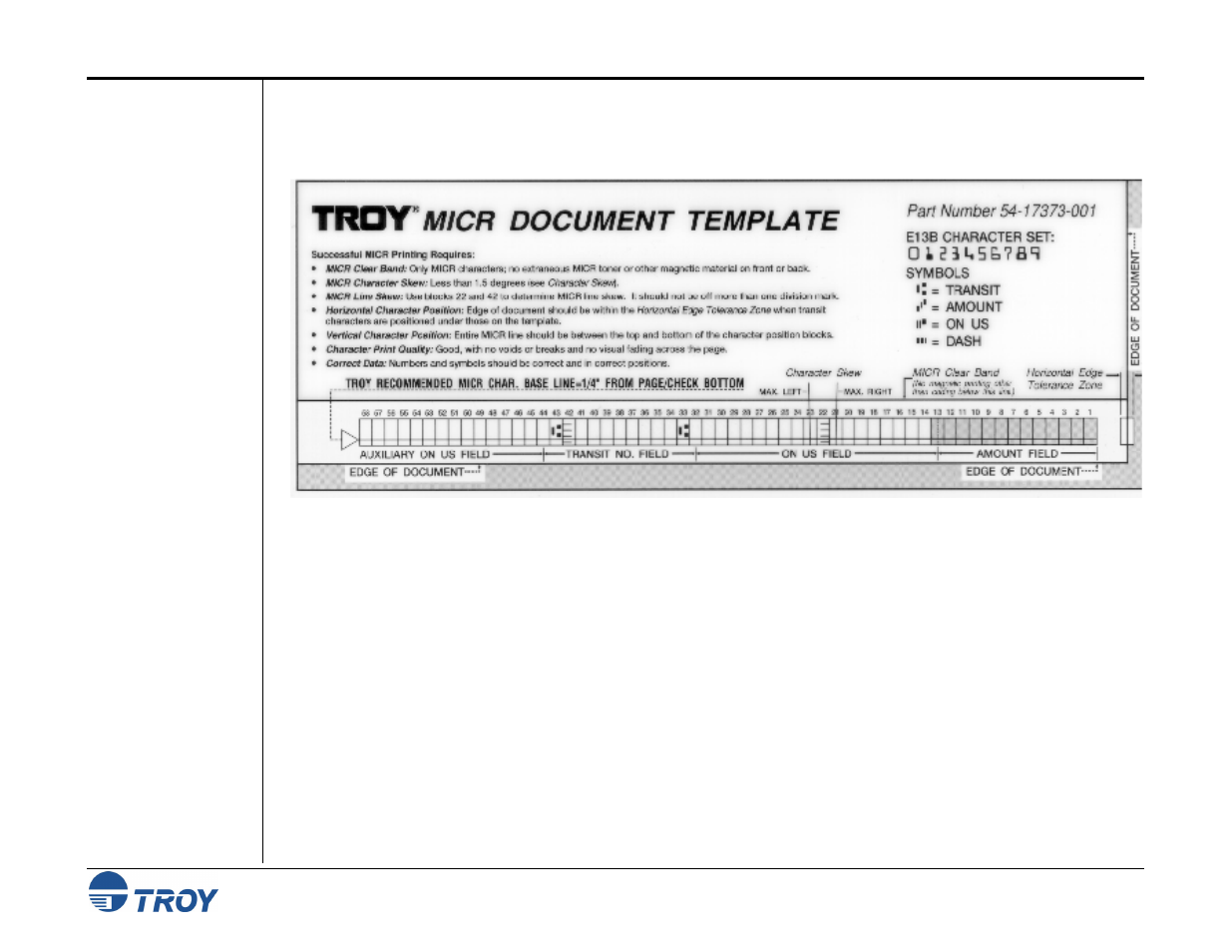 TROY Group MICR_IRD 9000 1UP MICR Printing Solutions User’s Guide User Manual | Page 104 / 160