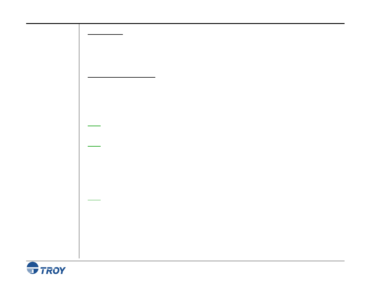 Troy micr toner cartridge detection, Micr toner low/off-line | TROY Group MICR_IRD 9000 1UP MICR Printing Solutions User’s Guide User Manual | Page 22 / 160