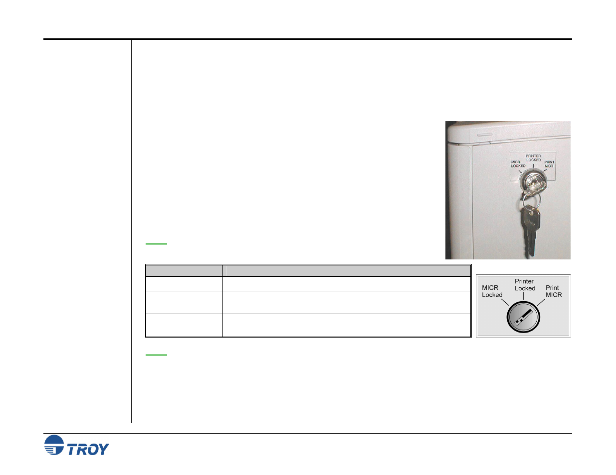 Hardware-based security features | TROY Group MICR_IRD 9000 1UP MICR Printing Solutions User’s Guide User Manual | Page 39 / 160