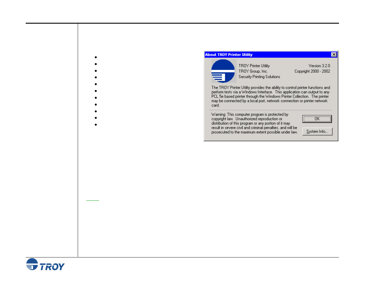 Section 4 - using the troy printer utility, Introduction | TROY Group MICR_IRD 9000 1UP MICR Printing Solutions User’s Guide User Manual | Page 48 / 160