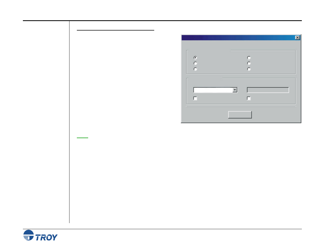 Selecting data capture fonts for audit reports an | TROY Group MICR_IRD 9000 1UP MICR Printing Solutions User’s Guide User Manual | Page 62 / 160