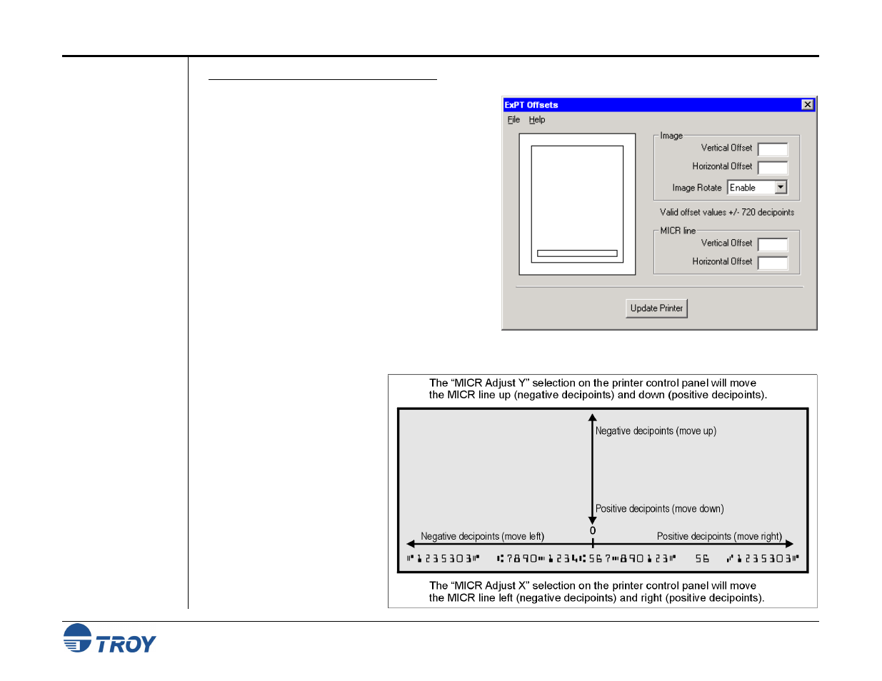 TROY Group MICR_IRD 9000 1UP MICR Printing Solutions User’s Guide User Manual | Page 71 / 160