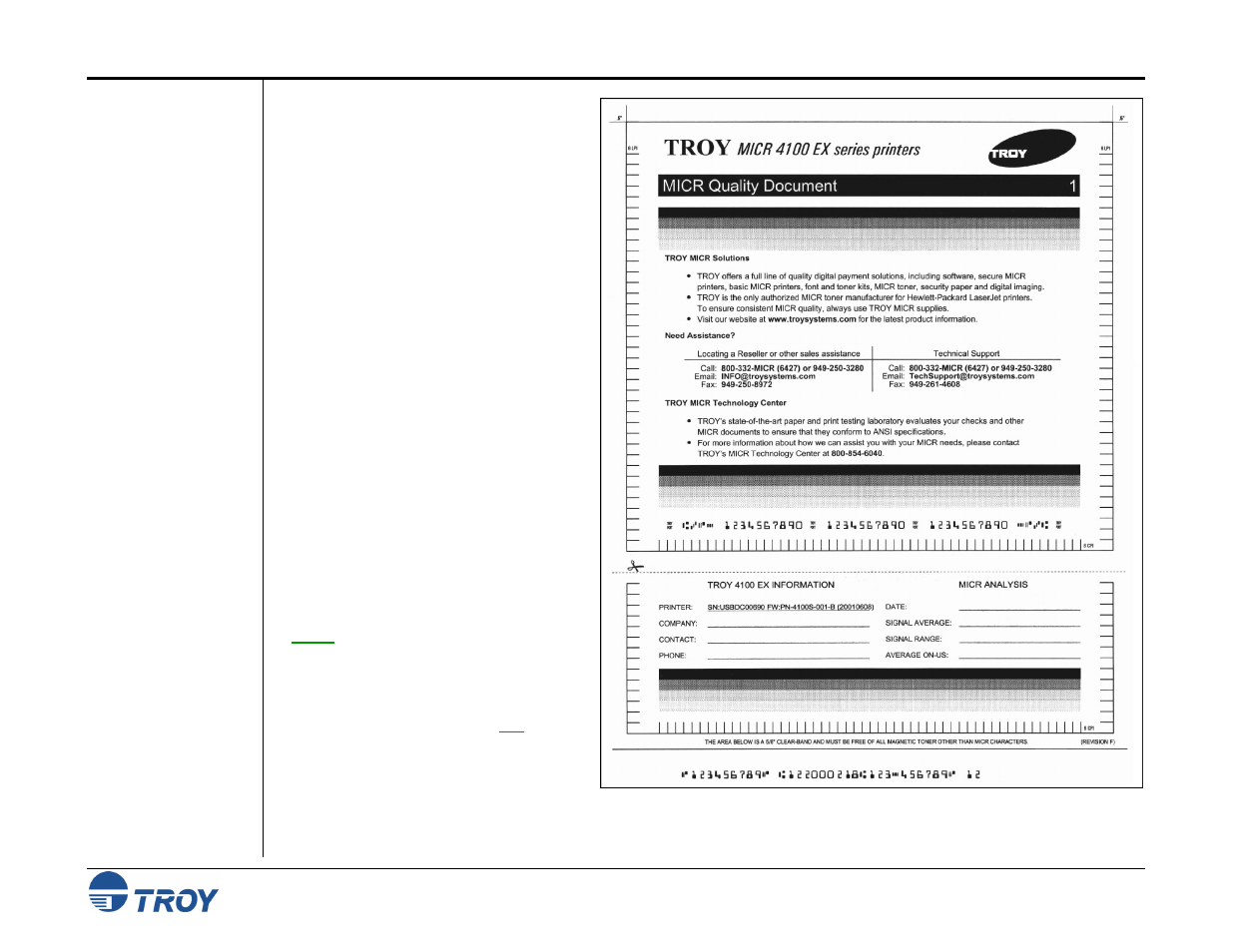 Identifying print defects | TROY Group MICR_IRD 9000 1UP MICR Printing Solutions User’s Guide User Manual | Page 79 / 160