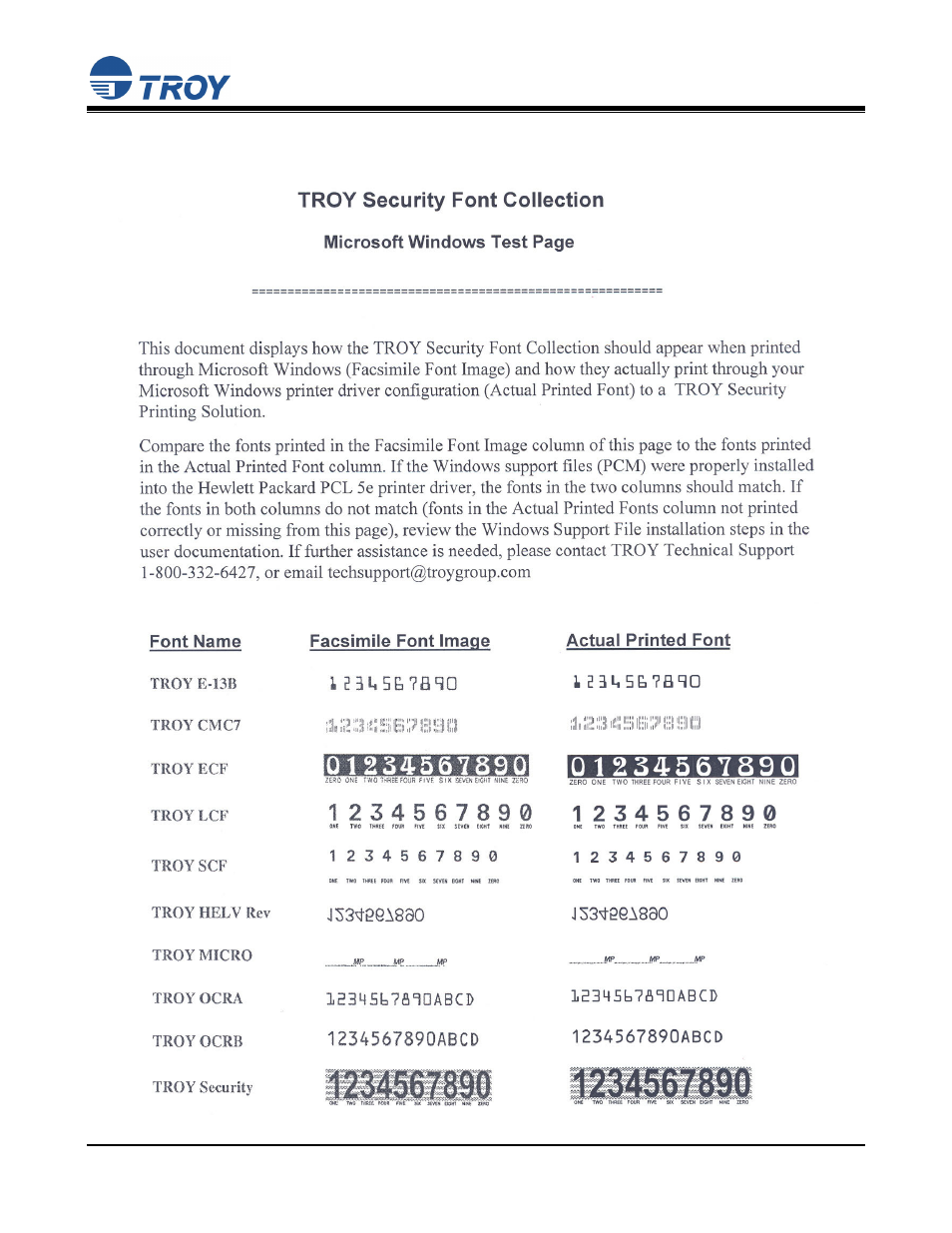 Quick-start guide, Page 9 of 11 | TROY Group MICR_IRD 9050 Security Printing Solutions Quick-Start Guide User Manual | Page 9 / 11