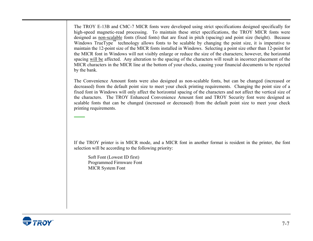 TROY Group MICR_IRD 3015 Security Printing Solutions User’s Guide User Manual | Page 110 / 153