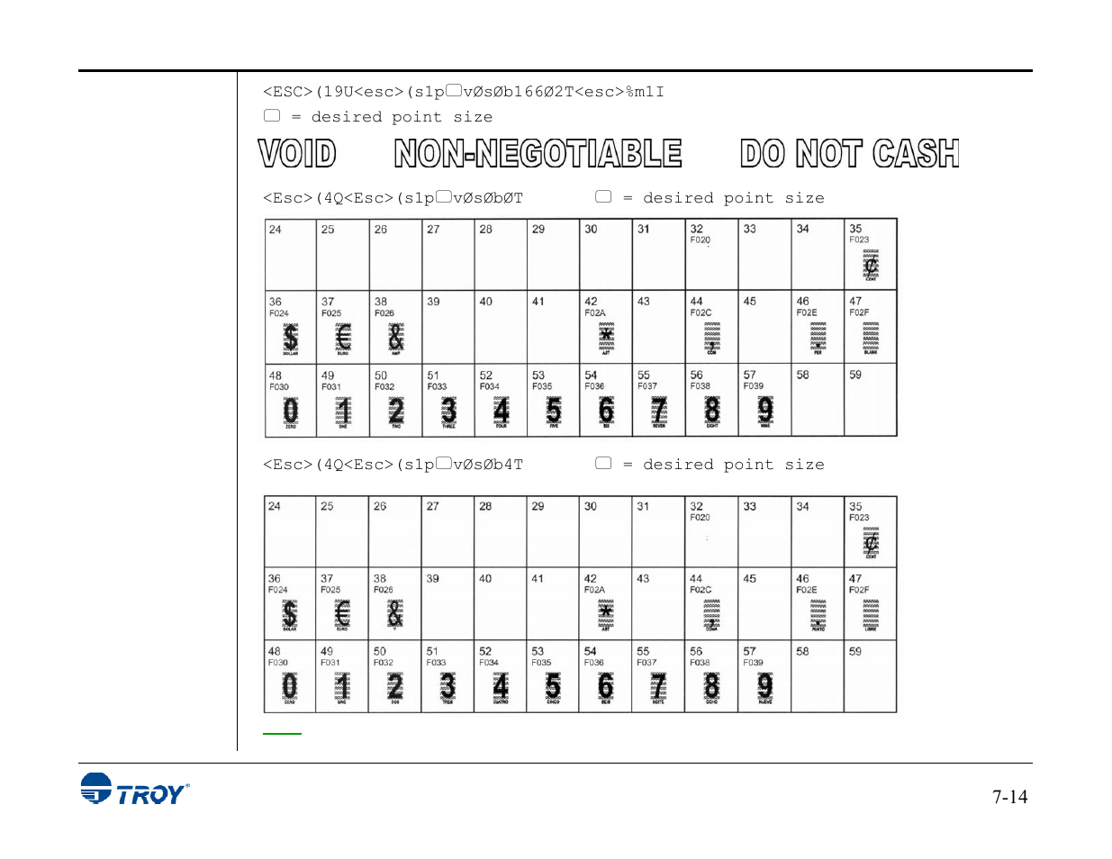 TROY Group MICR_IRD 3015 Security Printing Solutions User’s Guide User Manual | Page 117 / 153