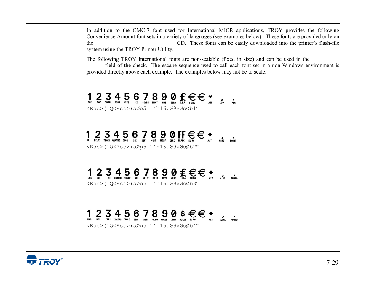 TROY Group MICR_IRD 3015 Security Printing Solutions User’s Guide User Manual | Page 132 / 153