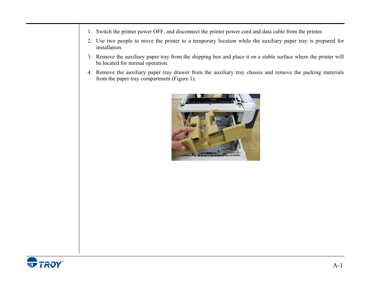 Appendix a duplexer installation | TROY Group MICR_IRD 3015 Security Printing Solutions User’s Guide User Manual | Page 151 / 153