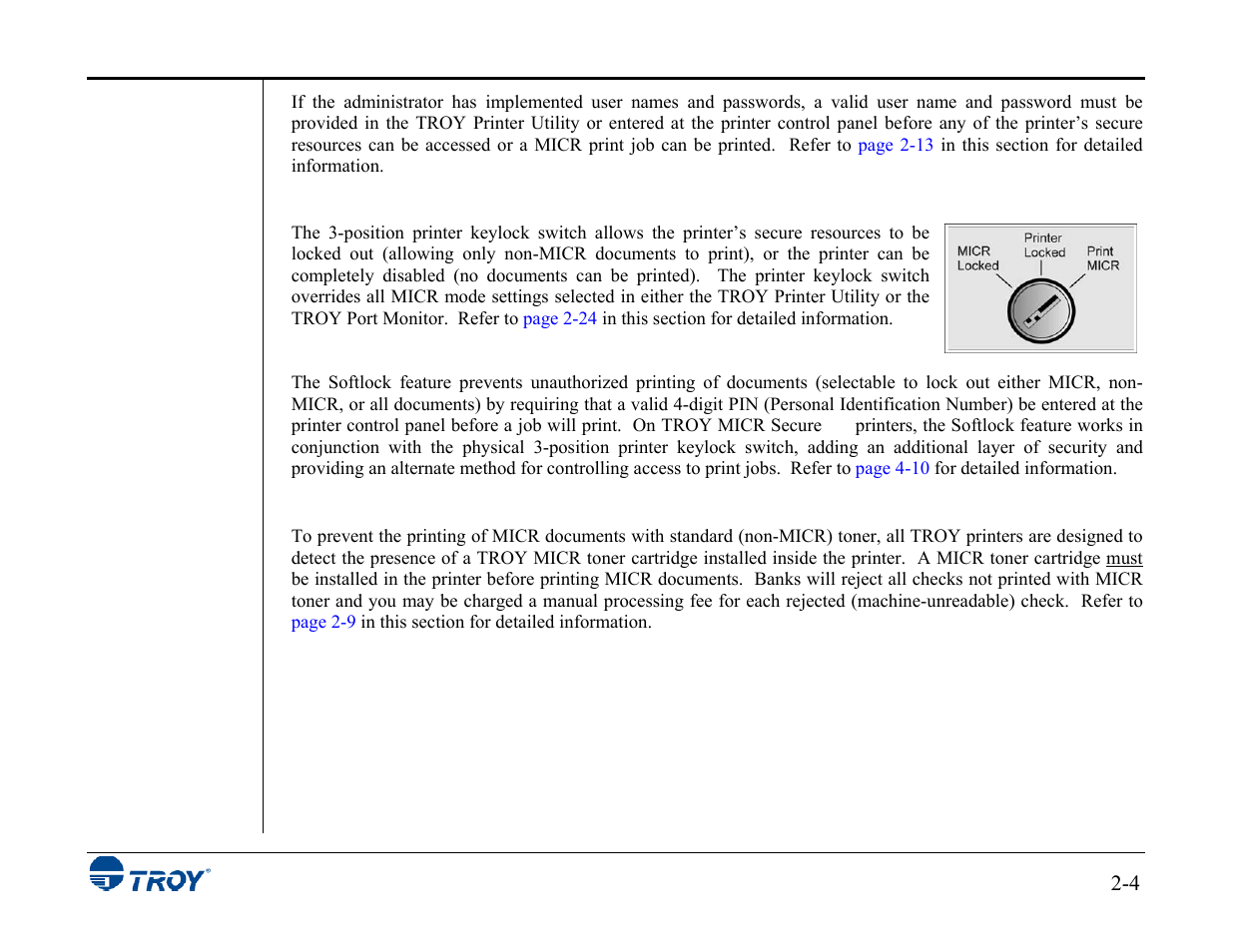 TROY Group MICR_IRD 3015 Security Printing Solutions User’s Guide User Manual | Page 18 / 153