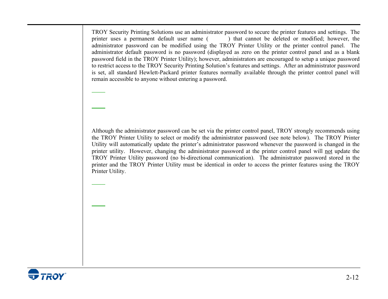 TROY Group MICR_IRD 3015 Security Printing Solutions User’s Guide User Manual | Page 26 / 153