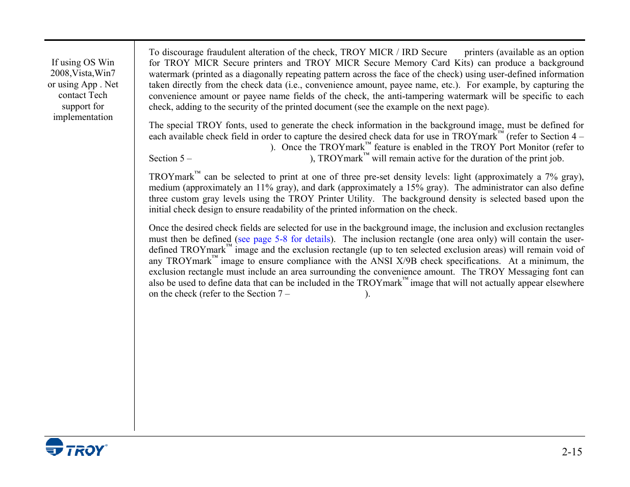 TROY Group MICR_IRD 3015 Security Printing Solutions User’s Guide User Manual | Page 29 / 153