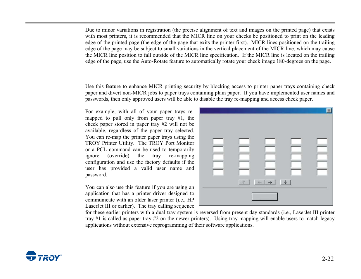 TROY Group MICR_IRD 3015 Security Printing Solutions User’s Guide User Manual | Page 36 / 153