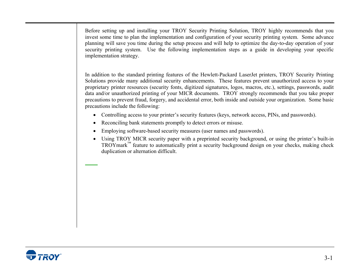 TROY Group MICR_IRD 3015 Security Printing Solutions User’s Guide User Manual | Page 40 / 153