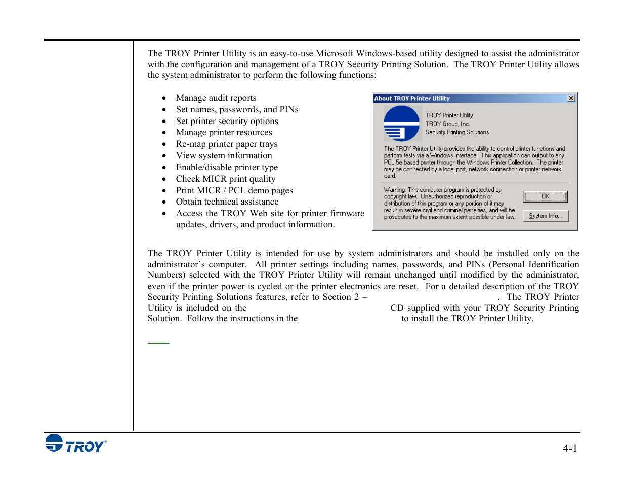 TROY Group MICR_IRD 3015 Security Printing Solutions User’s Guide User Manual | Page 46 / 153