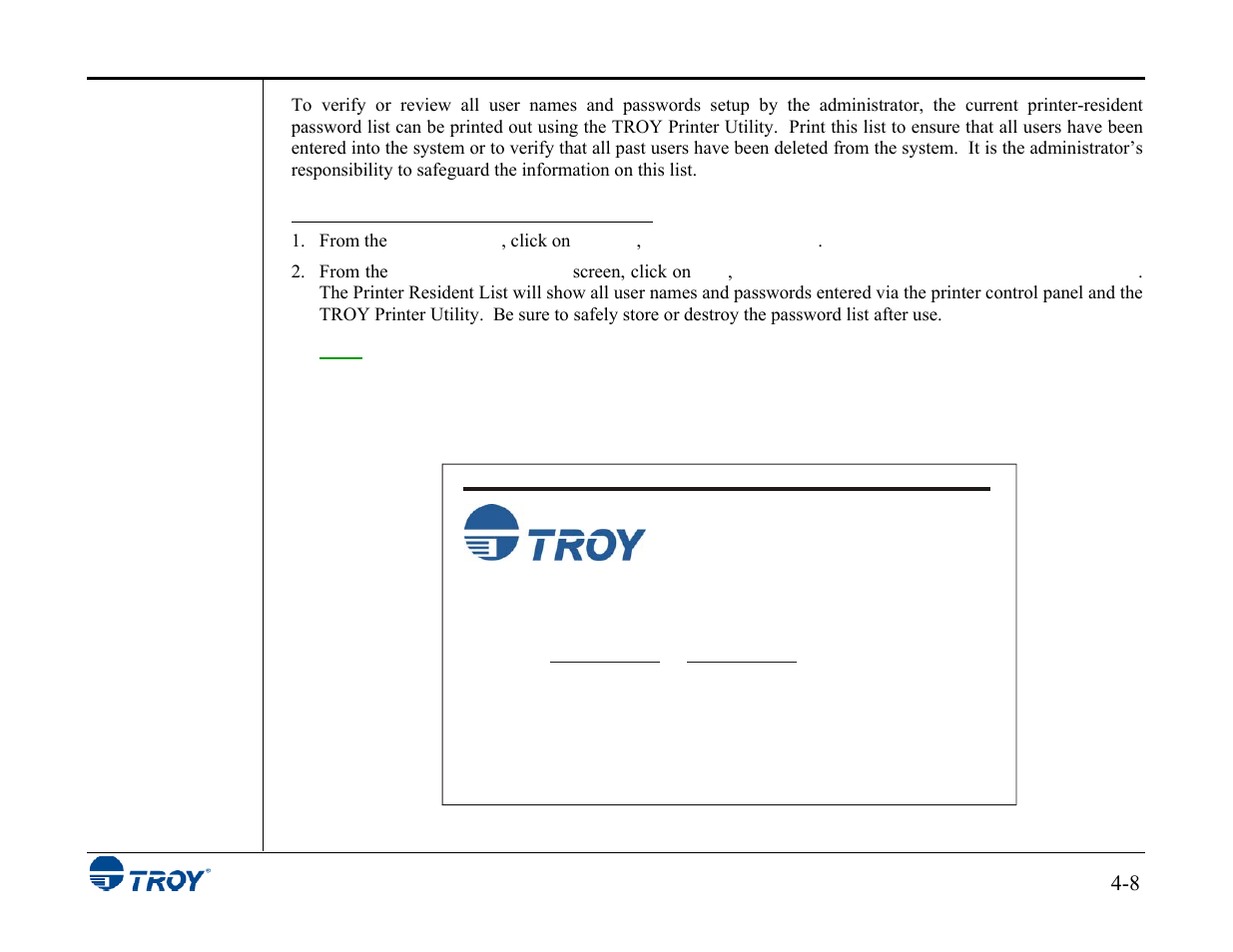 TROY Group MICR_IRD 3015 Security Printing Solutions User’s Guide User Manual | Page 53 / 153