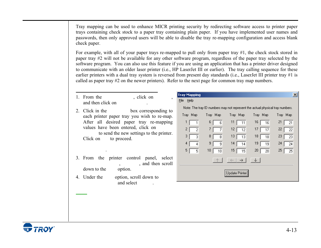 TROY Group MICR_IRD 3015 Security Printing Solutions User’s Guide User Manual | Page 58 / 153