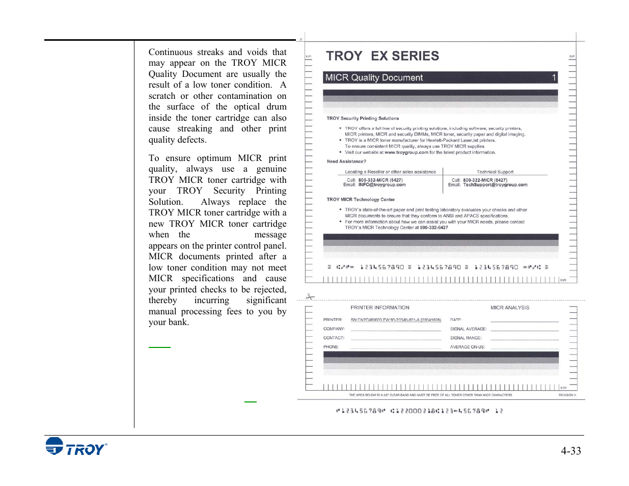 TROY Group MICR_IRD 3015 Security Printing Solutions User’s Guide User Manual | Page 78 / 153