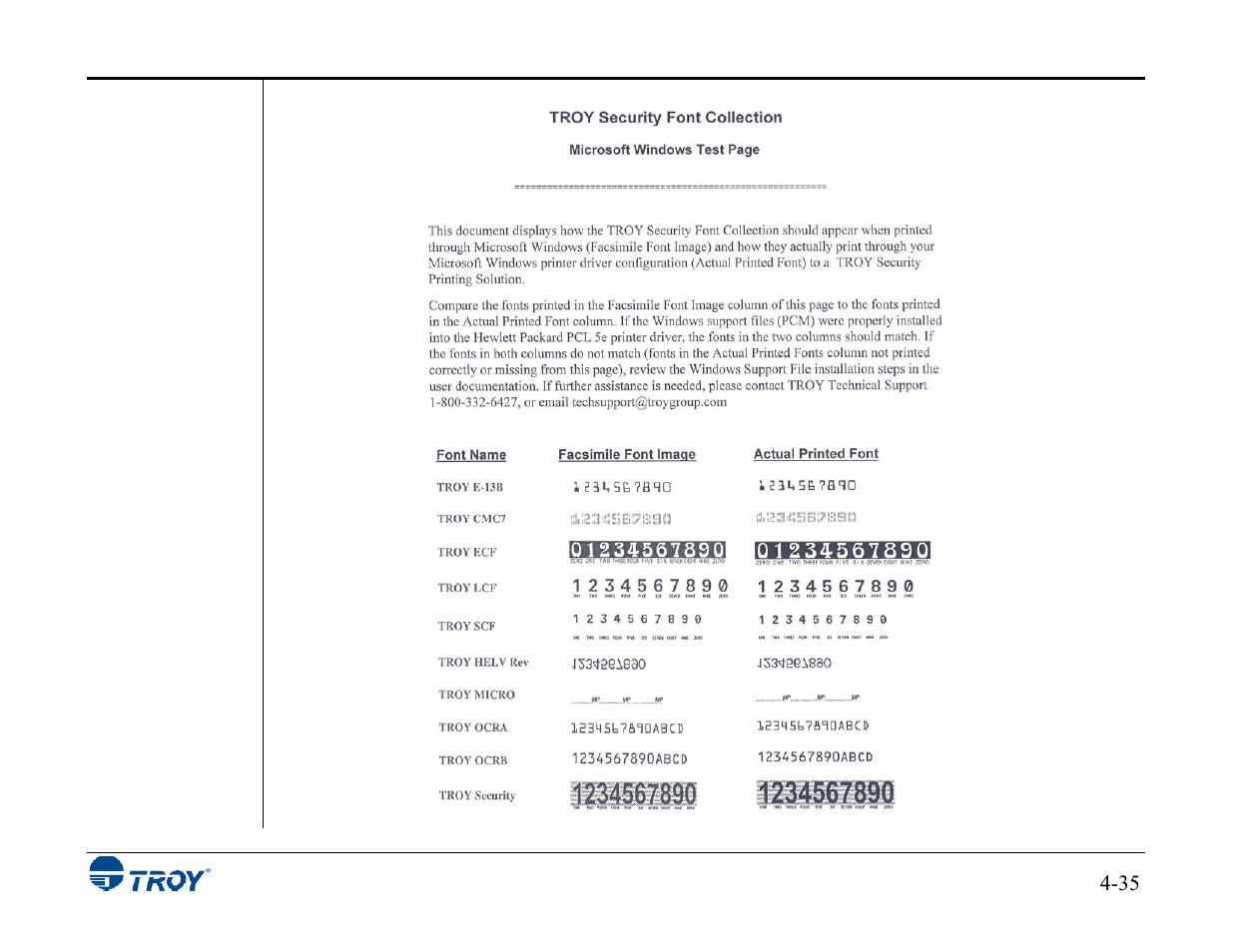 TROY Group MICR_IRD 3015 Security Printing Solutions User’s Guide User Manual | Page 80 / 153