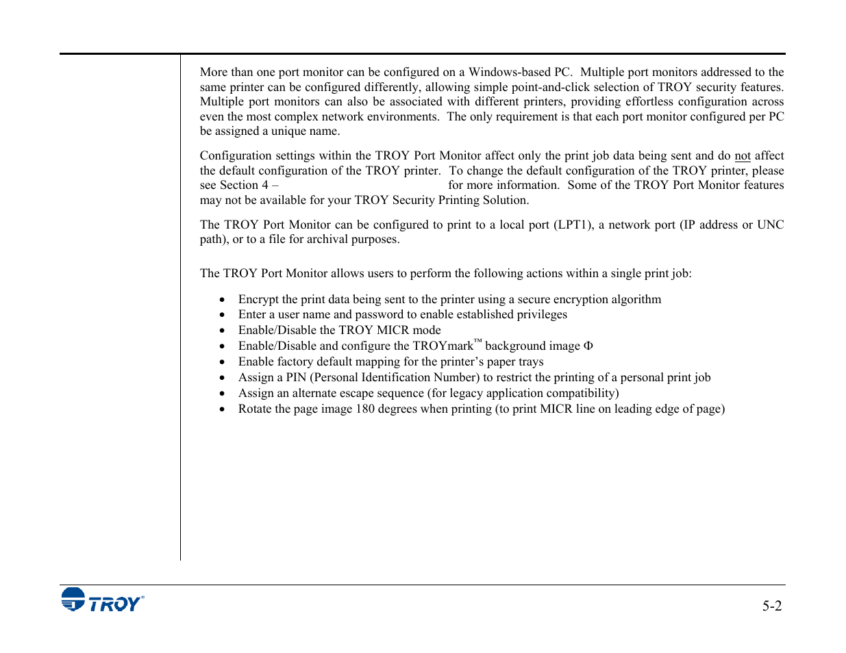 TROY Group MICR_IRD 3015 Security Printing Solutions User’s Guide User Manual | Page 88 / 153