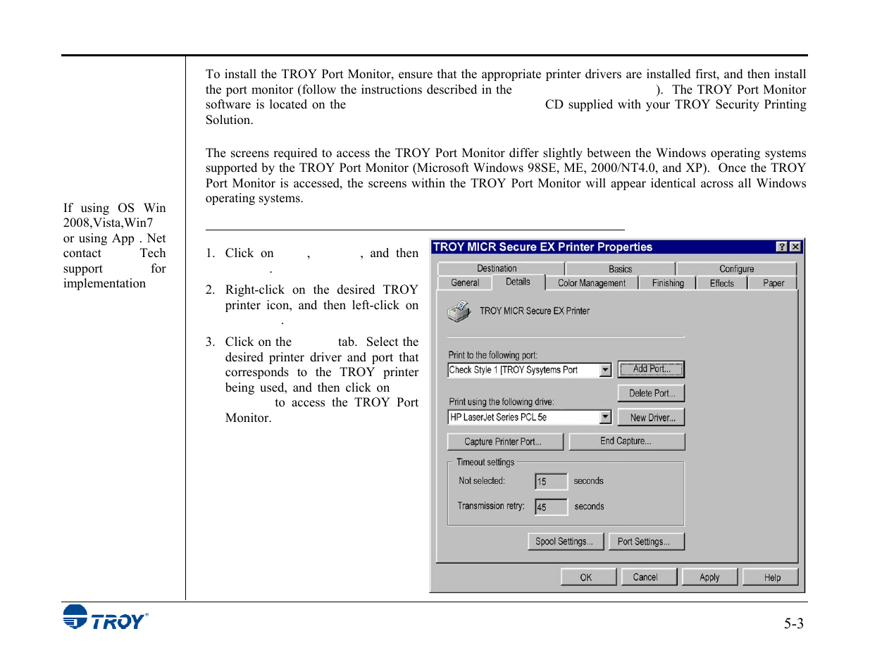 TROY Group MICR_IRD 3015 Security Printing Solutions User’s Guide User Manual | Page 89 / 153